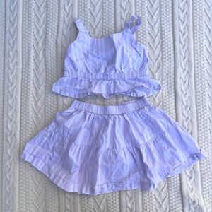 H&M Lilac Matching Top & Dress (2T)